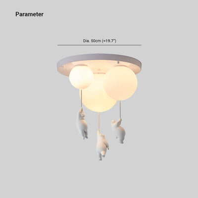 LumiBear Balloon Pendant Light for Nursery Ceiling - OpalDwell