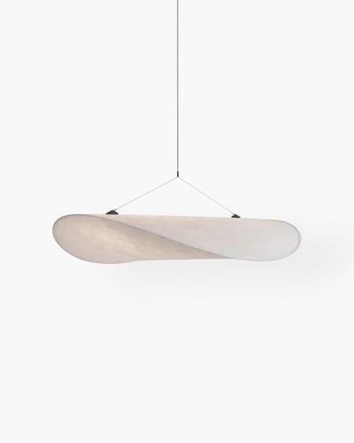 NovaLume Japandi Table Lamp With Wood Base In Potato Chip Style - OpalDwell