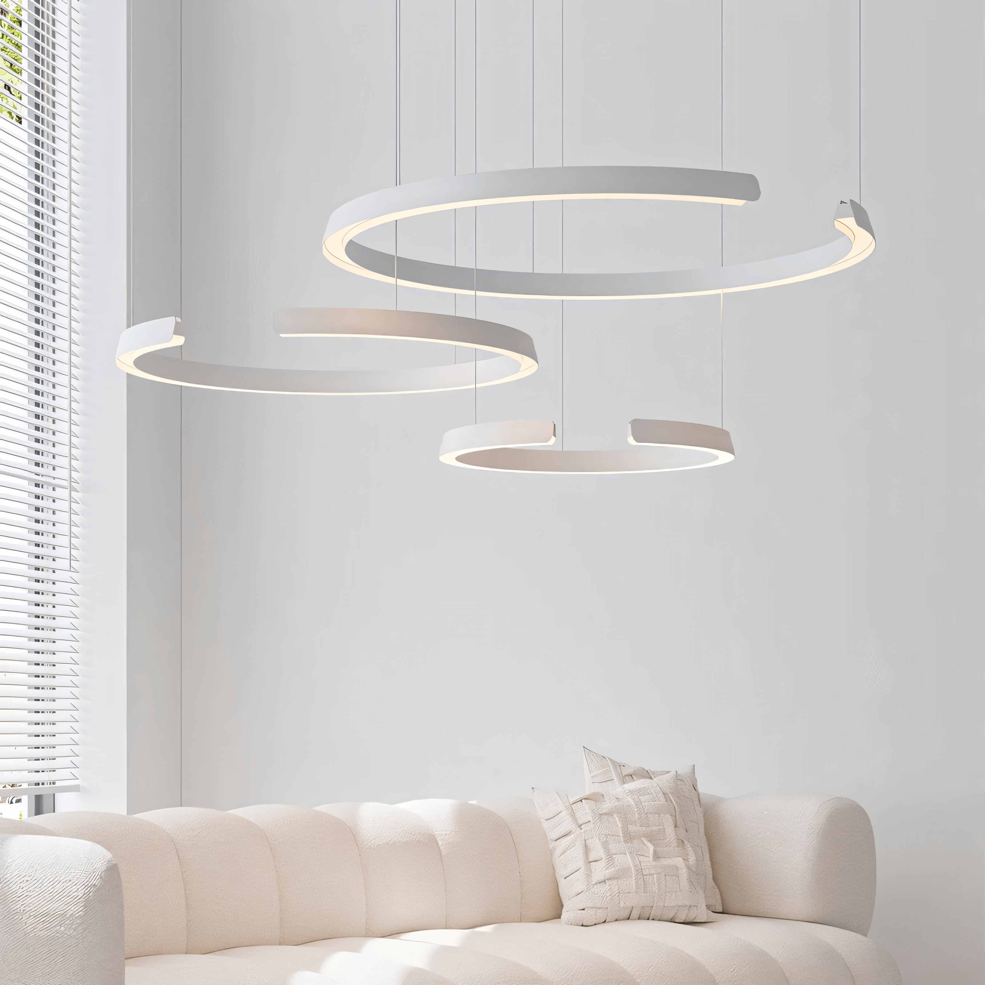 Marvella | Geometric Ring Chandelier OpalDwell