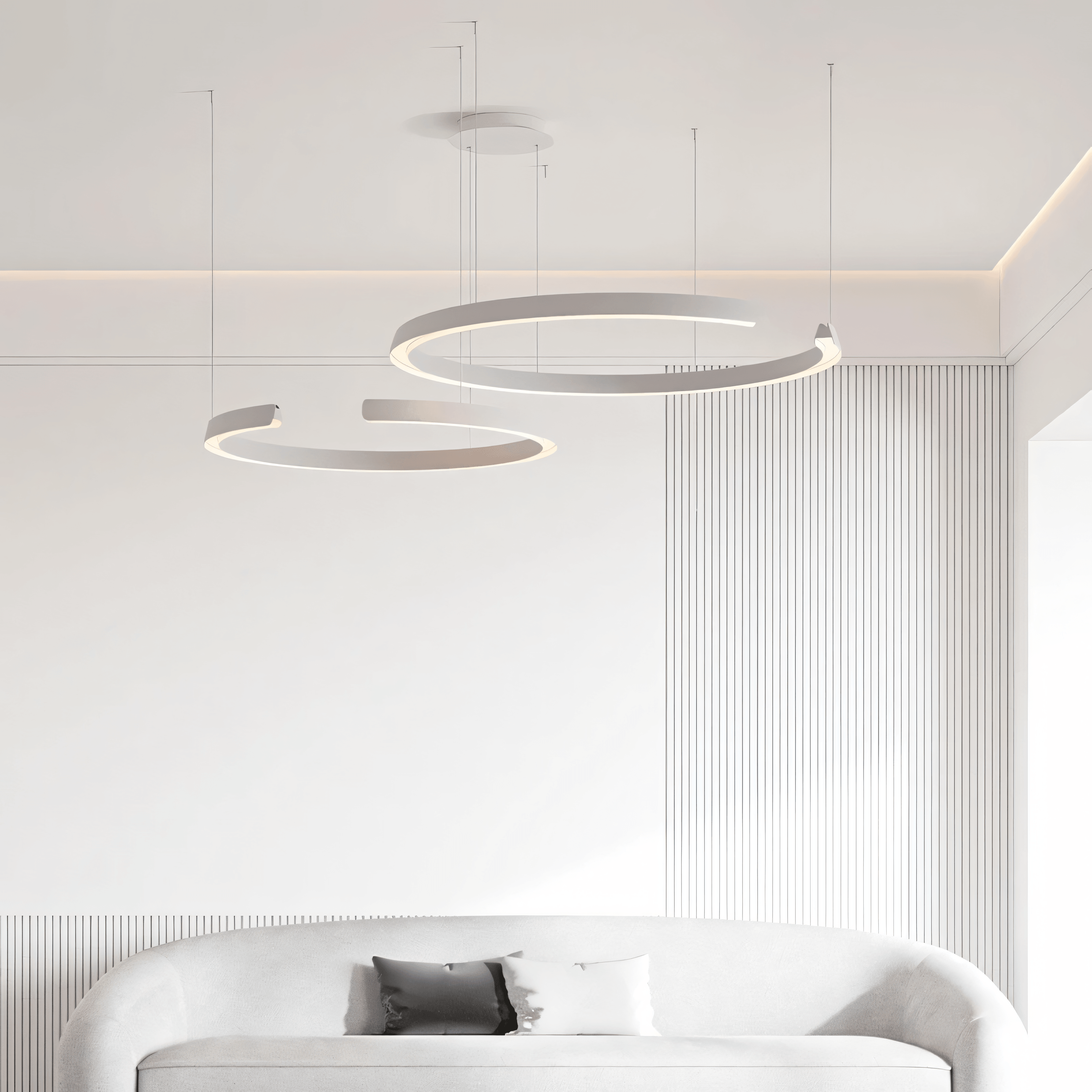 Marvella | Geometric Ring Chandelier OpalDwell