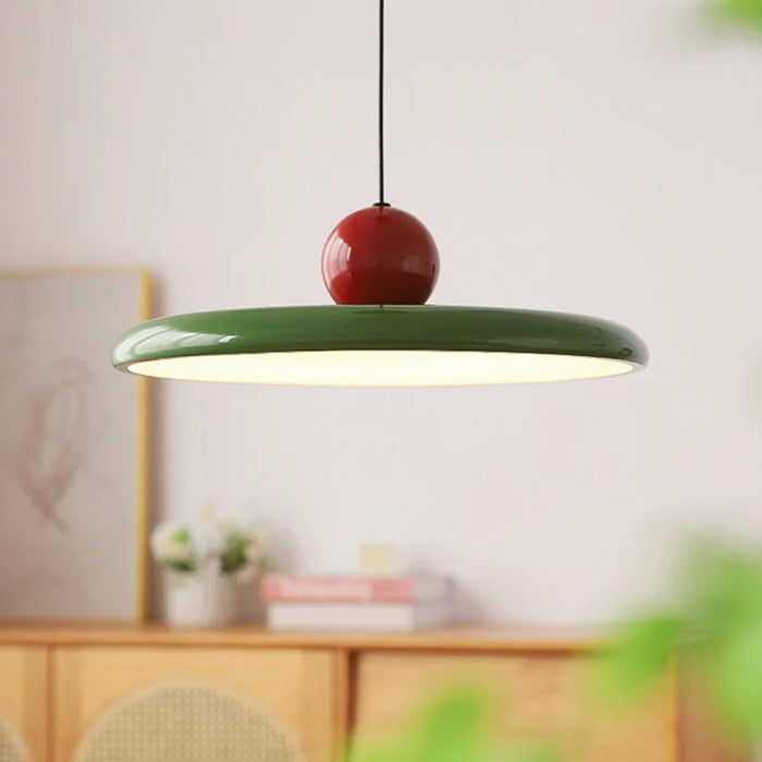 Lunara Glass Pendant Light Cream, Scandinavian LED Fixture OpalDwell
