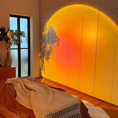 LumaVista Sunset Projector Lamp With Adjustable Tilt And Rotation - OpalDwell