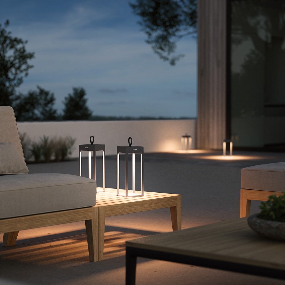 LumaPulse Portable LED Lamp with Dimmable Touch Control - OpalDwell