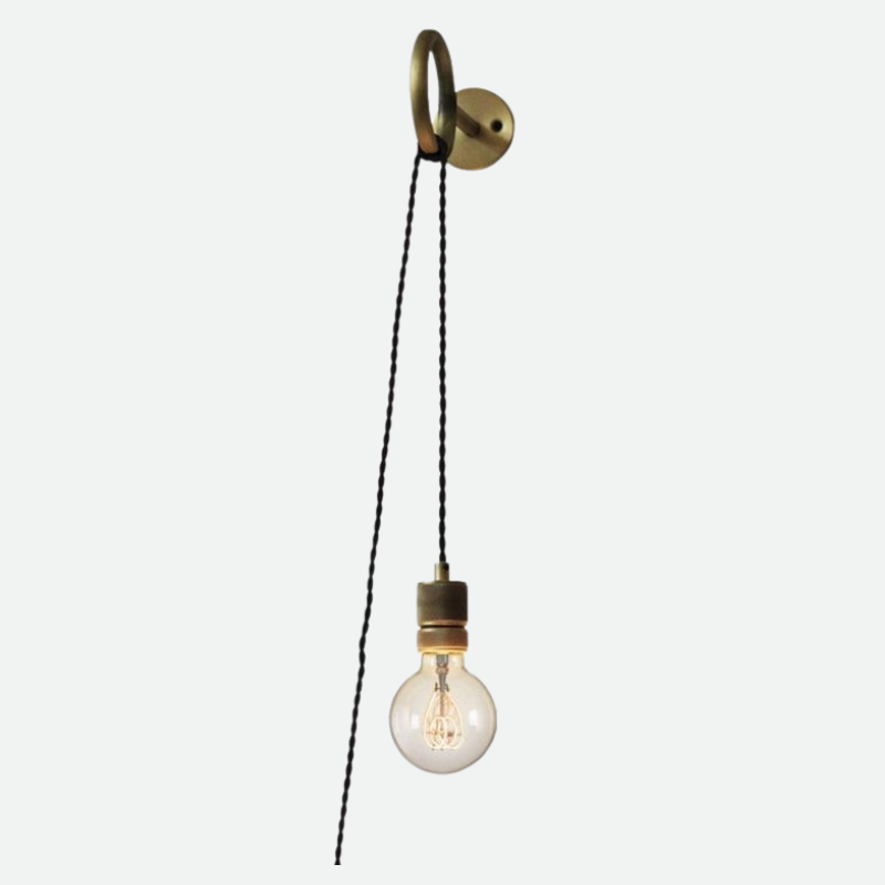 Harrow Vintage Industrial Plug-In Wall Sconce - OpalDwell