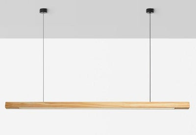 SolaraWood Adjustable Height LED Pendant Light for Dining Rooms OpalDwell