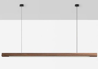 SolaraWood Adjustable Height LED Pendant Light for Dining Rooms OpalDwell
