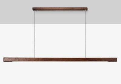 SolaraWood Adjustable Height LED Pendant Light for Dining Rooms OpalDwell
