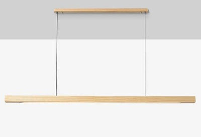 SolaraWood Adjustable Height LED Pendant Light for Dining Rooms OpalDwell