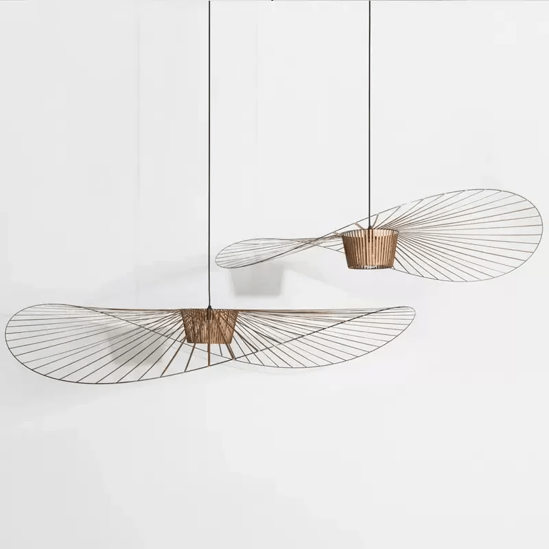 Vexaera Chandelier Modern Iron and Fabric Lighting Art Deco Flair OpalDwell