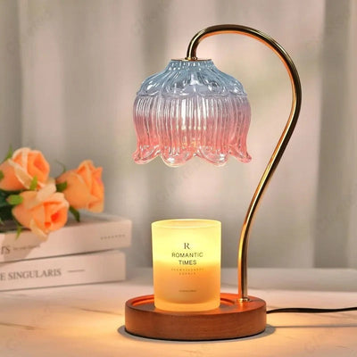 Petal Shaped Candle Warmer, Minimalist Modern Candle Lamp - OpalDwell