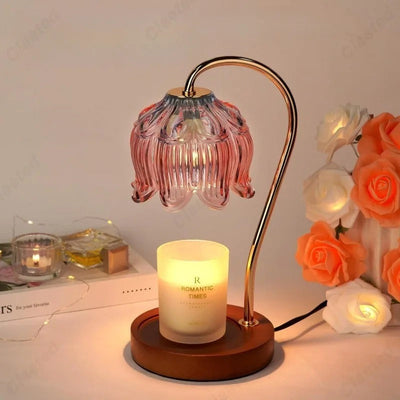 Petal Shaped Candle Warmer, Minimalist Modern Candle Lamp - OpalDwell