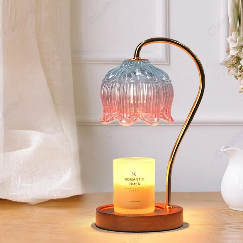 Petal Shaped Candle Warmer, Minimalist Modern Candle Lamp - OpalDwell
