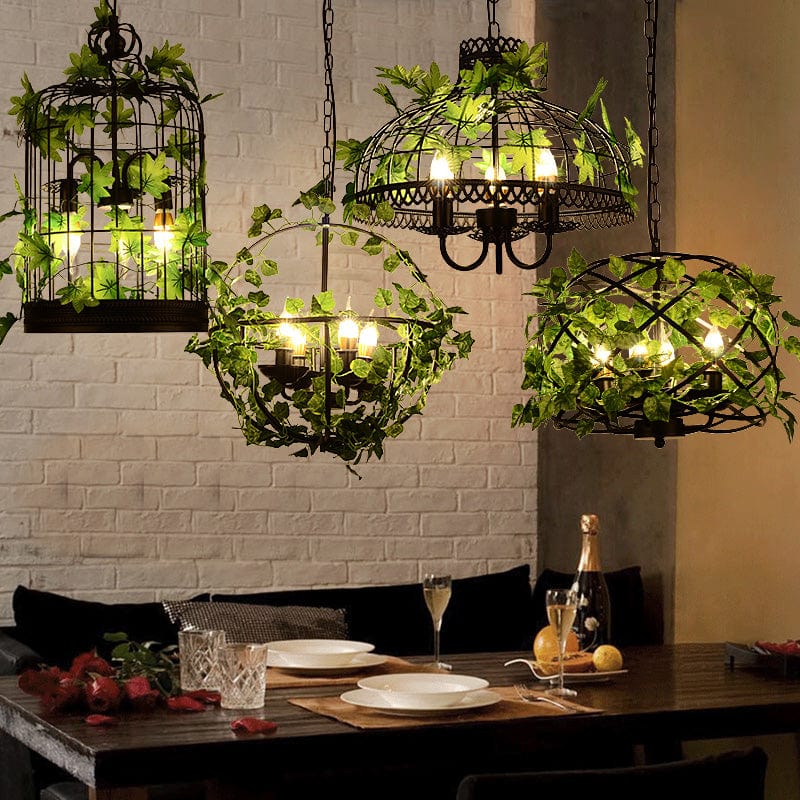 Thornwell Vintage Iron Cage Chandelier | OpalDwell - OpalDwell