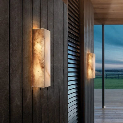 Marble Outdoor Sconce | OpalDwell - OpalDwell