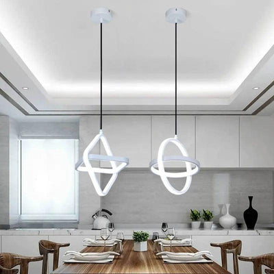 Liora | Geometric Hanging Pendant Light - OpalDwell