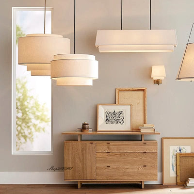 Liora Fabric Pendant Chandelier | OpalDwell - OpalDwell