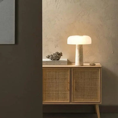 Avela Marble Stone Lamp | OpalDwell - OpalDwell