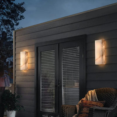 Marble Outdoor Sconce | OpalDwell - OpalDwell