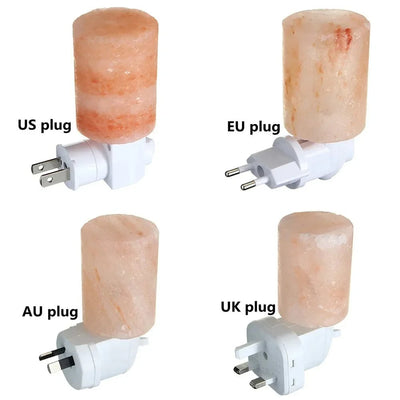 LumaHaven Himalayan Salt Lamp with Negative Ions and Crystal Glow for Bedroom - OpalDwell
