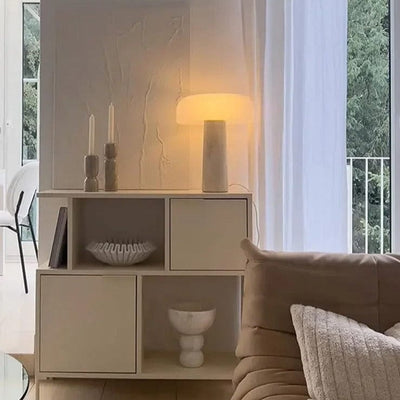 Avela Marble Stone Lamp | OpalDwell - OpalDwell