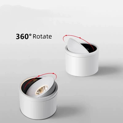 Rotating LED Spotlight With Adjustable Ceiling Downlight Aluminum Design OpalDwell