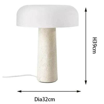 Avela Marble Stone Lamp | OpalDwell - OpalDwell