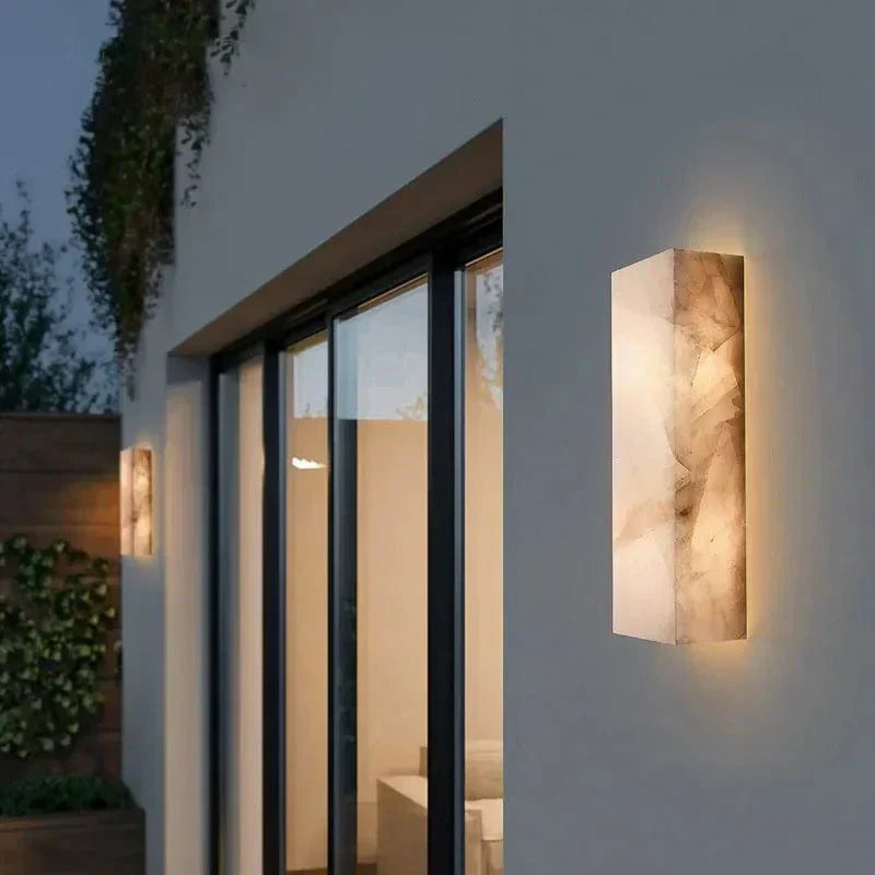 Marble Outdoor Sconce | OpalDwell - OpalDwell