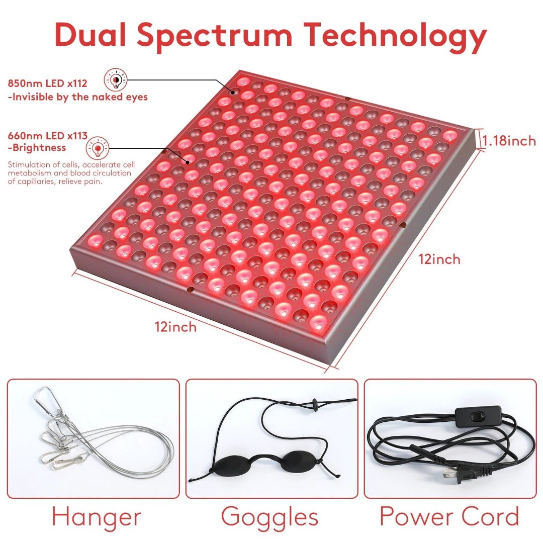 SolaraLift Red Light Therapy Lamp for Sleep Recovery Pain Relief Skin Health - OpalDwell