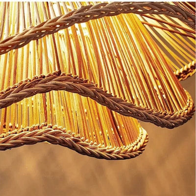 Liora Rattan Chandelier | OpalDwell - OpalDwell