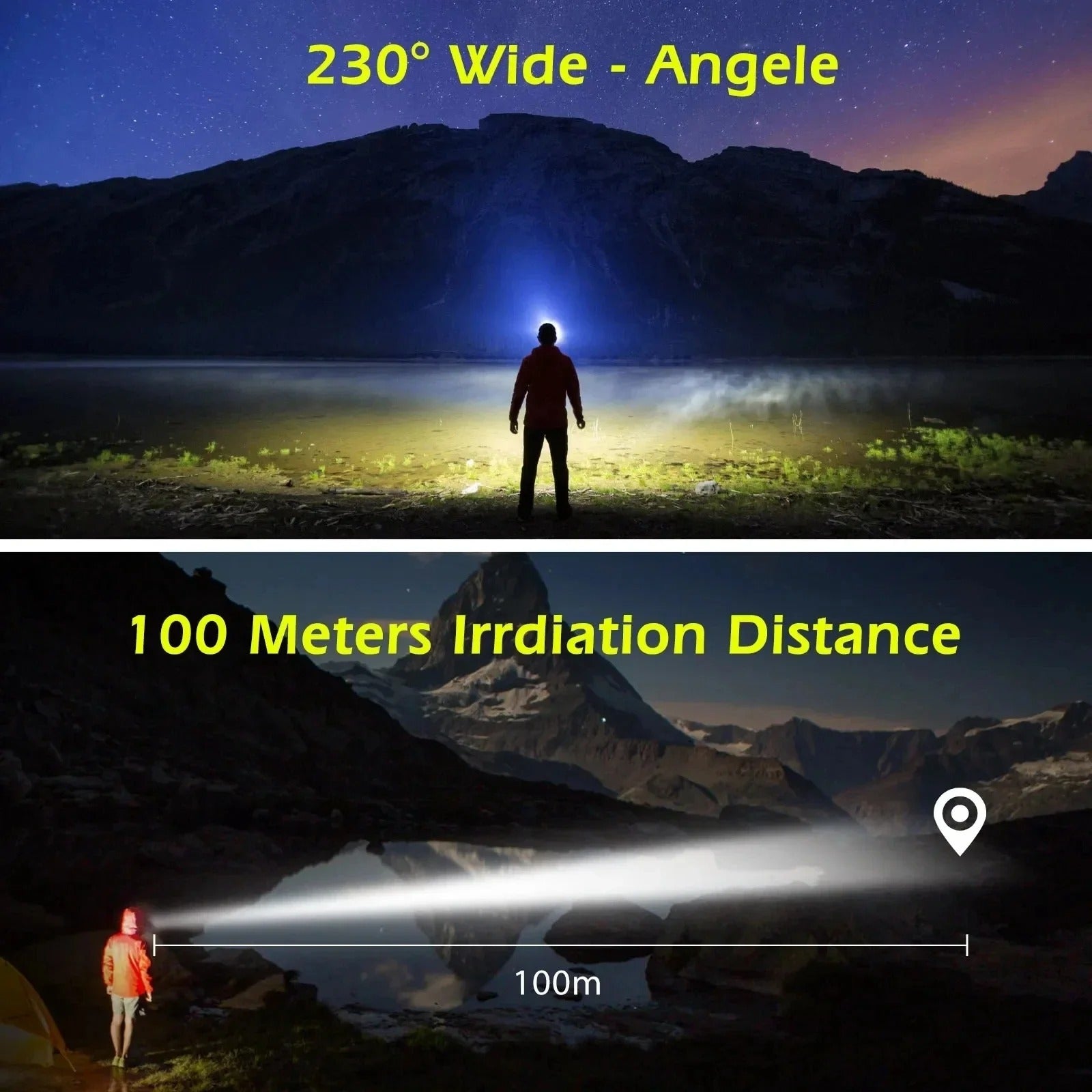 TrailGlow Rechargeable LED Headlamp For Running And Biking - OpalDwell