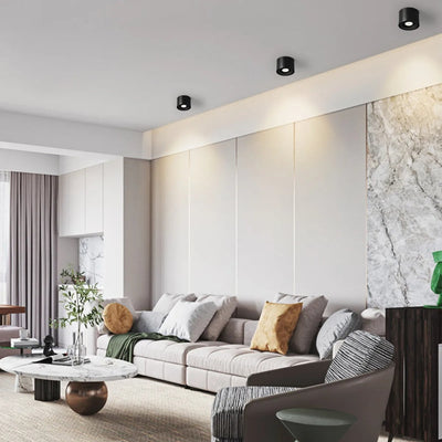 Rotating LED Spotlight With Adjustable Ceiling Downlight Aluminum Design OpalDwell