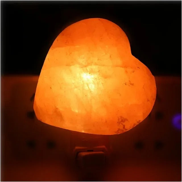 LumaHaven Himalayan Salt Lamp with Negative Ions and Crystal Glow for Bedroom - OpalDwell