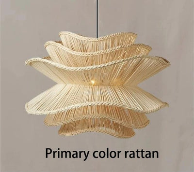 Liora Rattan Chandelier | OpalDwell - OpalDwell
