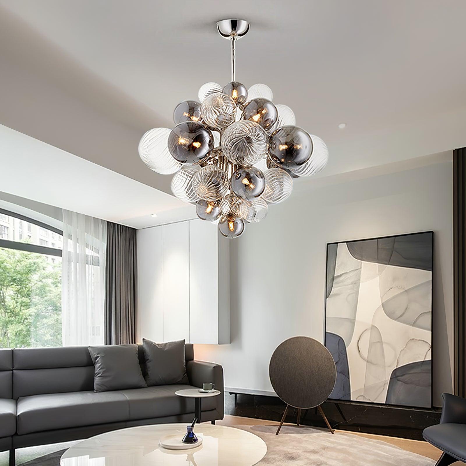Aurelian Arc Chandelier Sleek Metal Frame for Modern Glow - OpalDwell