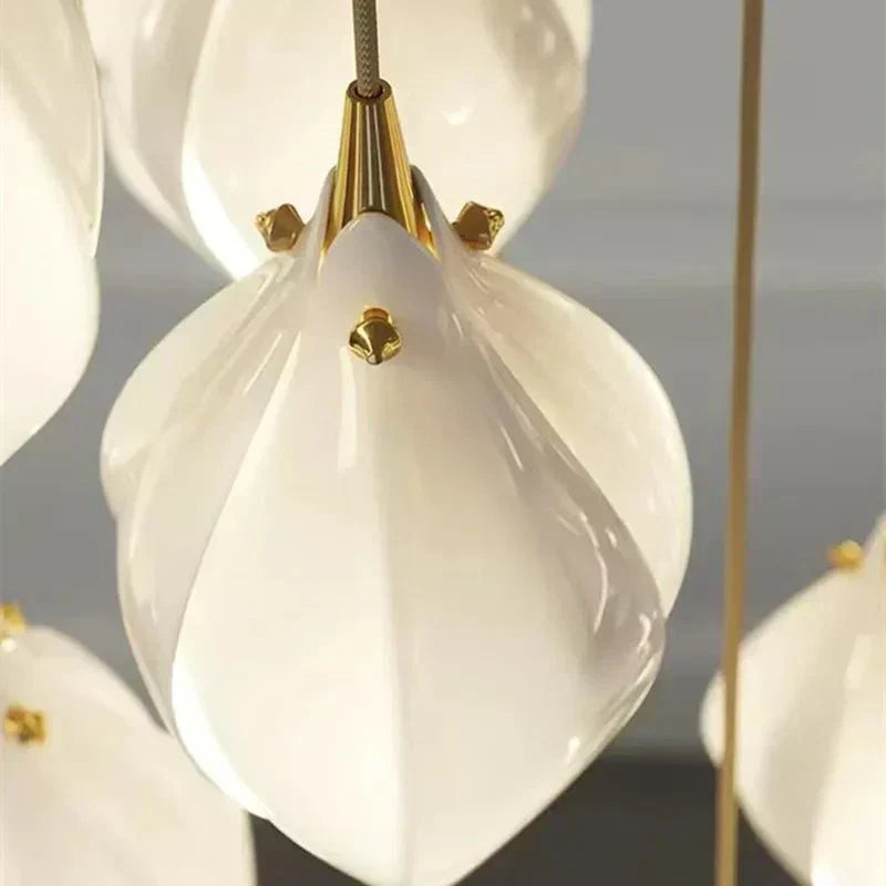 NovaFlora Ceramic Floral Chandelier For Modern Homes - OpalDwell