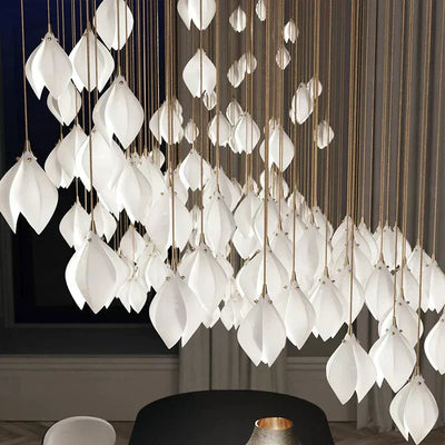 NovaFlora Ceramic Floral Chandelier For Modern Homes - OpalDwell
