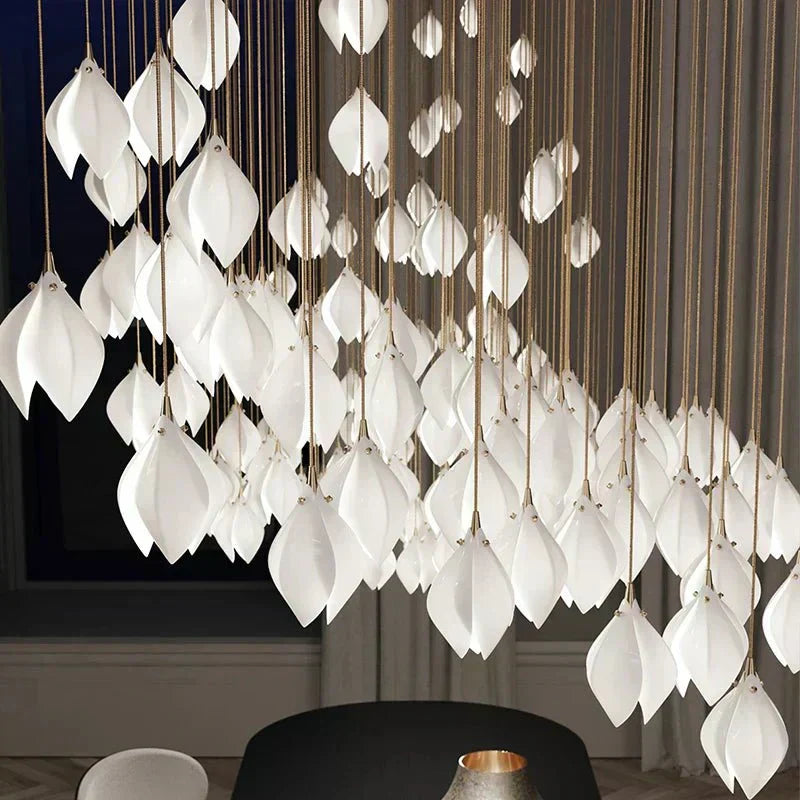 NovaFlora Ceramic Floral Chandelier For Modern Homes - OpalDwell