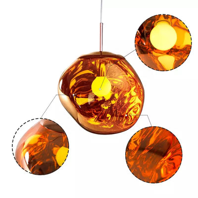 Liora Glass Pendant Light for Kitchen Island and Dining Room Warm Glow - OpalDwell
