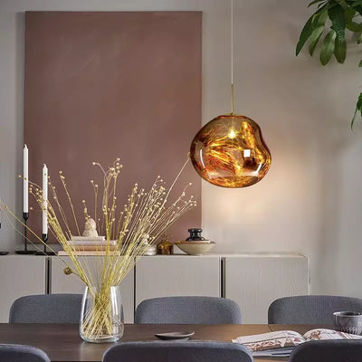 Liora Glass Pendant Light for Kitchen Island and Dining Room Warm Glow - OpalDwell
