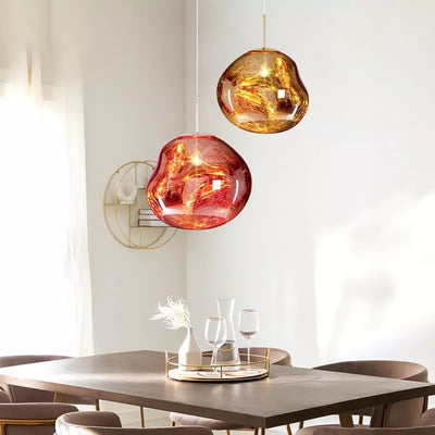 Liora Glass Pendant Light for Kitchen Island and Dining Room Warm Glow - OpalDwell