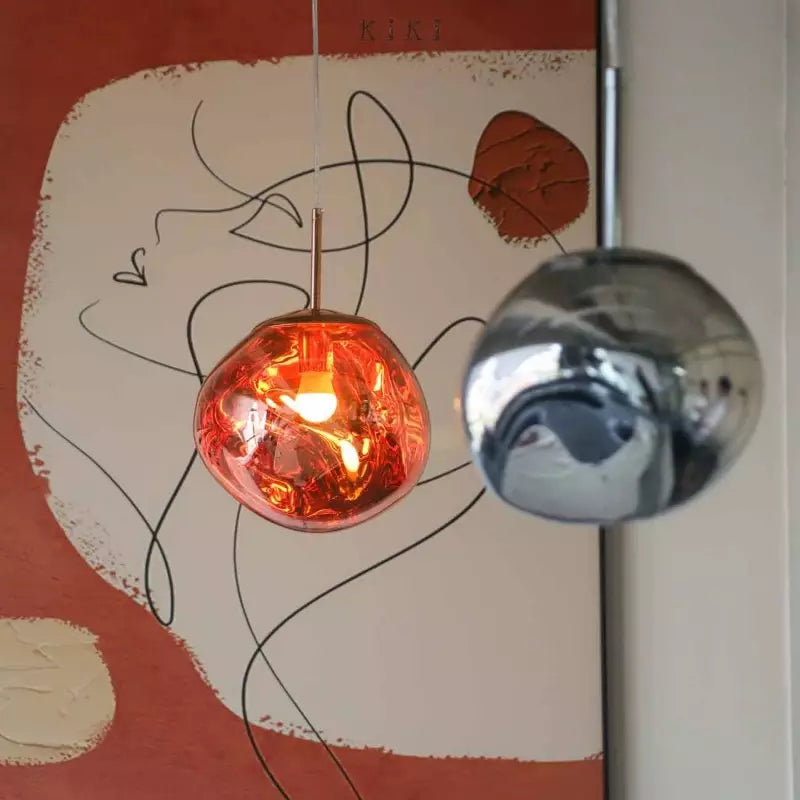 Liora Glass Pendant Light for Kitchen Island and Dining Room Warm Glow - OpalDwell