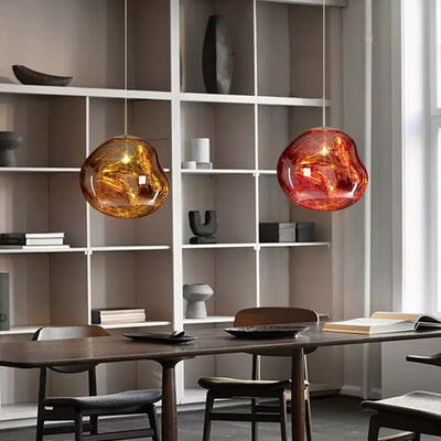 Liora Glass Pendant Light for Kitchen Island and Dining Room Warm Glow - OpalDwell