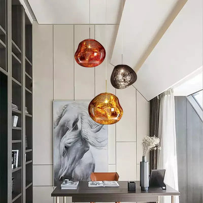 Liora Glass Pendant Light for Kitchen Island and Dining Room Warm Glow - OpalDwell