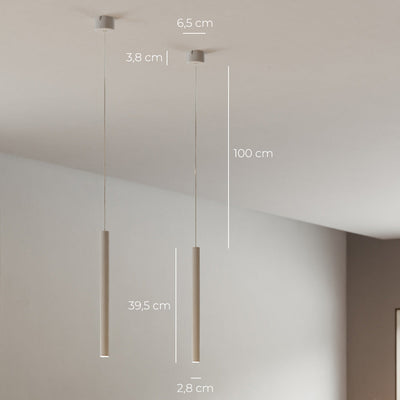 AeroLume Minimalist Pendant Light with LED Performance OpalDwell