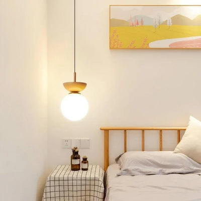 AsteriNord Half-Wood Nordic Pendant Light For Modern Spaces - OpalDwell