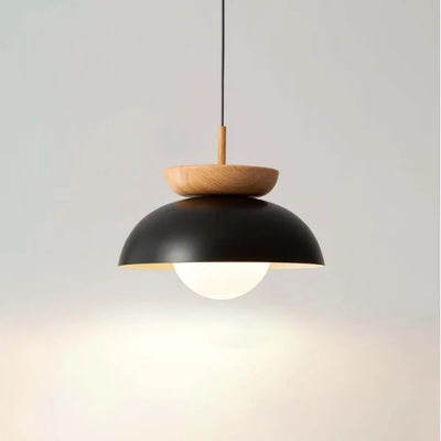 AsteriNord Half-Wood Nordic Pendant Light For Modern Spaces - OpalDwell