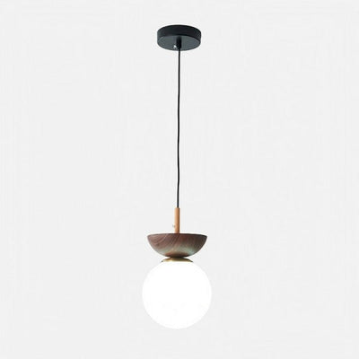 AsteriNord Half-Wood Nordic Pendant Light For Modern Spaces - OpalDwell