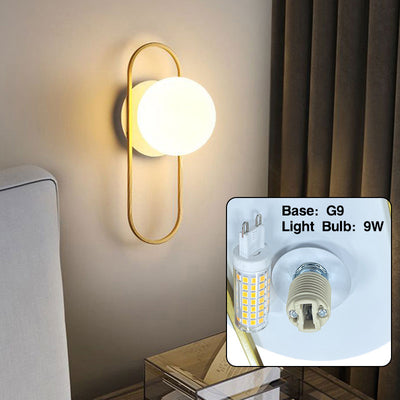 LumaNova Modern LED Wall Lights for Home Decor and Ambience OpalDwell