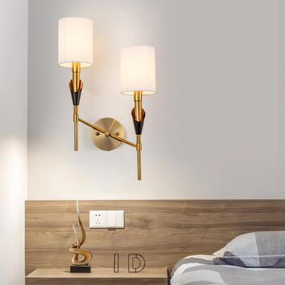 NovaCrest Brushed Nickel Curved Wall Lamp Modern Glow - OpalDwell