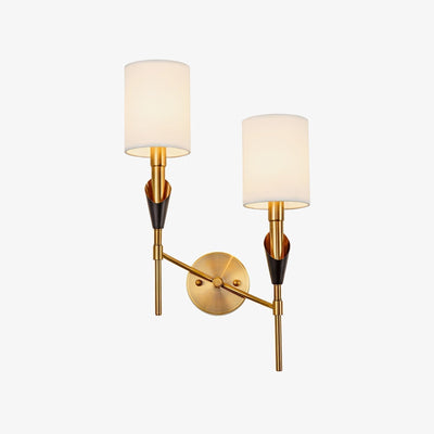 NovaCrest Brushed Nickel Curved Wall Lamp Modern Glow - OpalDwell